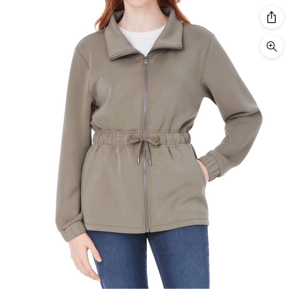 Women's Members Mark SandWash Jacket size Small Like New Khaki
